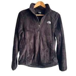 The North Face Black Fleece Quarter Zip Jacket Medium 18x27